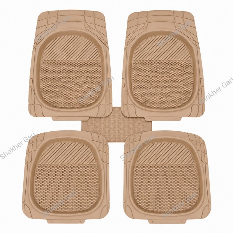 Car Check Design Universal Floor mat 5pcs set.