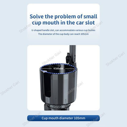 Car Cup Holder Double Fan USB System
