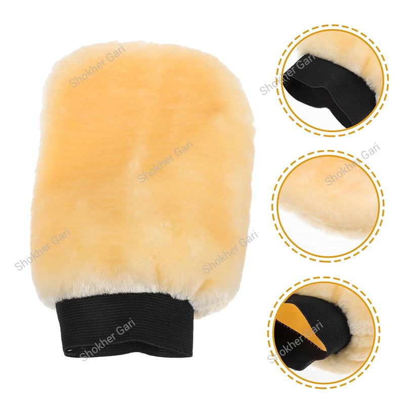 1pcs Car Washing Glove Wool Double Sided
