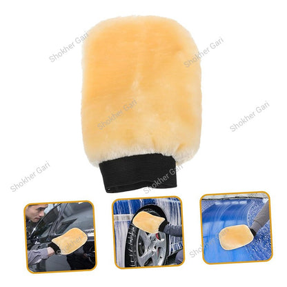 1pcs Car Washing Glove Wool Double Sided