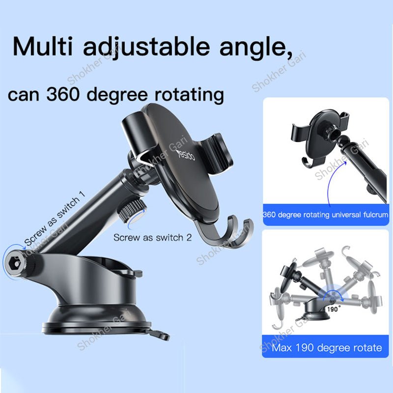 Yesido C120 Telescopic Car Dashboard Windshield Mobile Holder