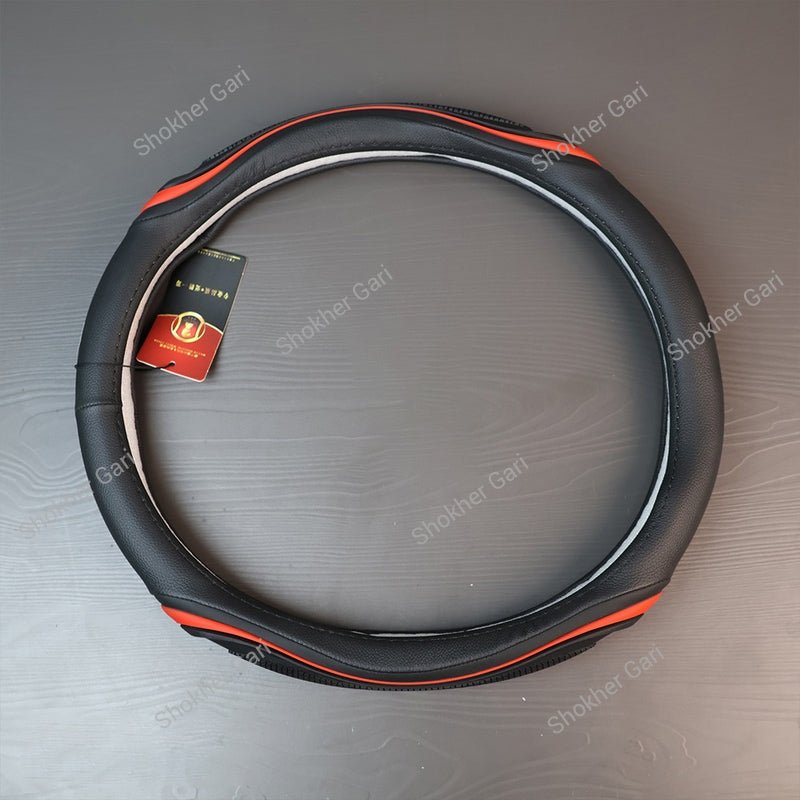 Car Steering Wheel Cover Artificial And Silicone Combined.
