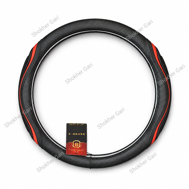 Car Steering Wheel Cover Artificial And Silicone Combined.