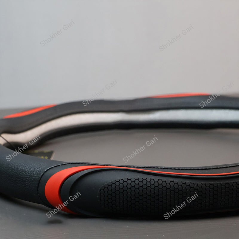 Car Steering Wheel Cover Artificial And Silicone Combined.
