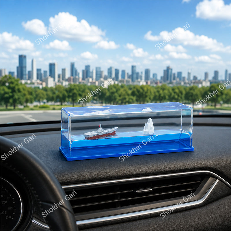 Car & Home Cruise Ship Fluid Pirate Ship Liquid Drifting Showpiece