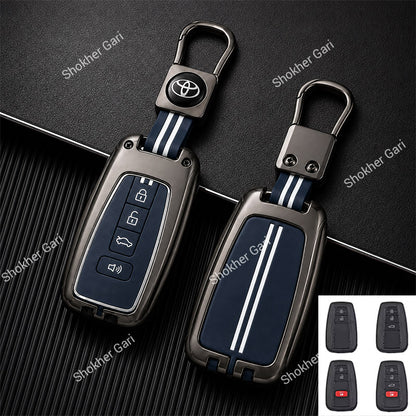 Car Colorful Metal Remote Cover 4 Button Chr, Corolla Cross, Prado, Prius