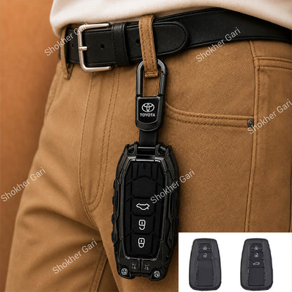 Car Dragon Style Metal remote cover 3 button Chr, Corolla Cross, Prado, Prius