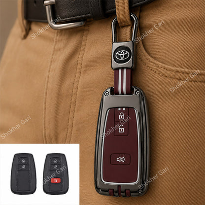 Car Colorful Metal Remote Cover 3 Button Chr, Corolla Cross, Prado, Prius