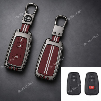 Car Colorful Metal Remote Cover 3 Button Chr, Corolla Cross, Prado, Prius