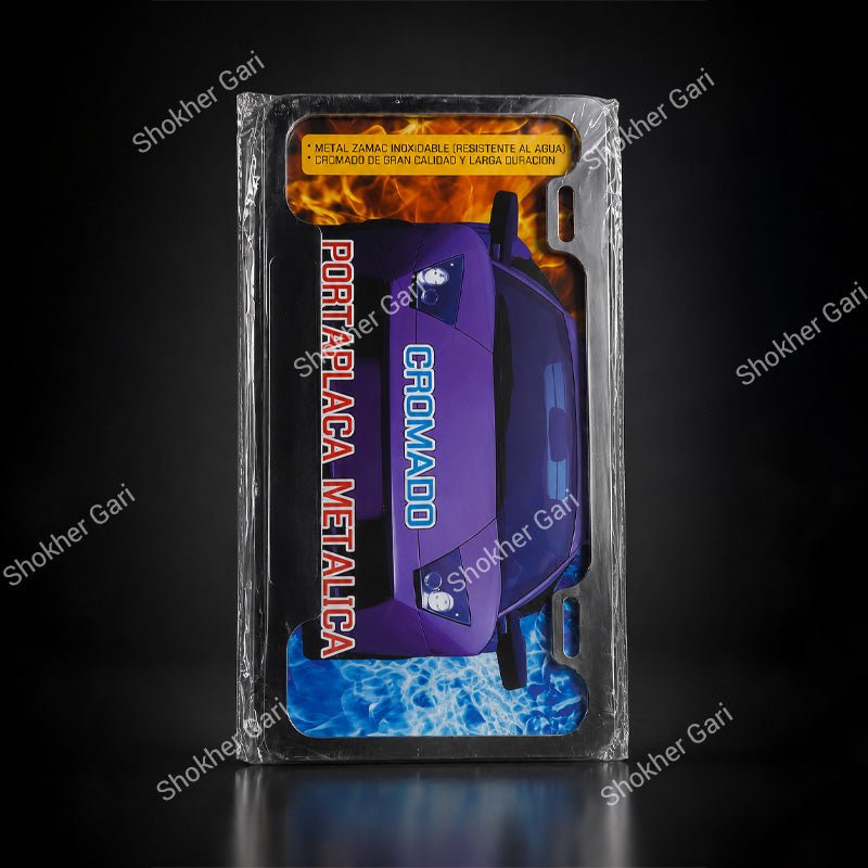 Car 2pcs Stainless Steel License Plate Frame