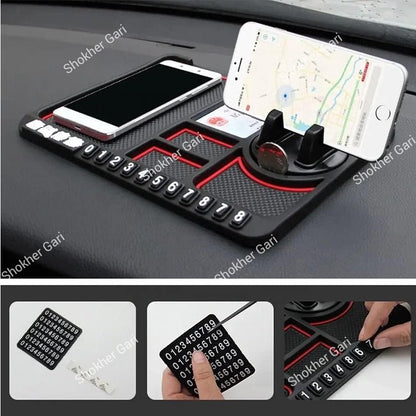 Car-Mounted Phone Holder Anti-Slip Mat Multifunctional