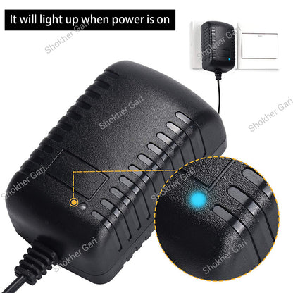 Home To Car 12V AC To DC Converter With Cigarette Lighter Socket -