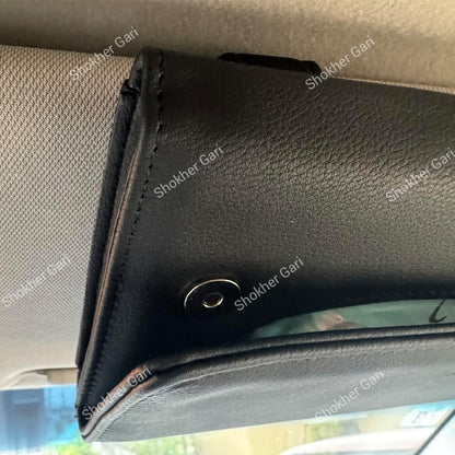 Car Sun Visor Tissue Case Premium PU Leather.