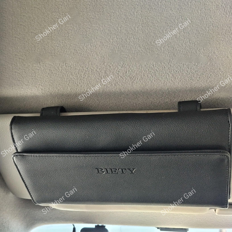 Car Sun Visor Tissue Case Premium PU Leather.