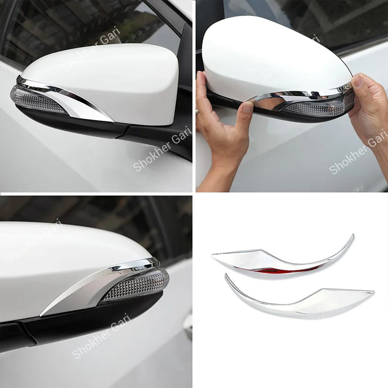 M/y Allion, Premio Car Nickel Styling Mirror  Cover Trim 2pcs Set