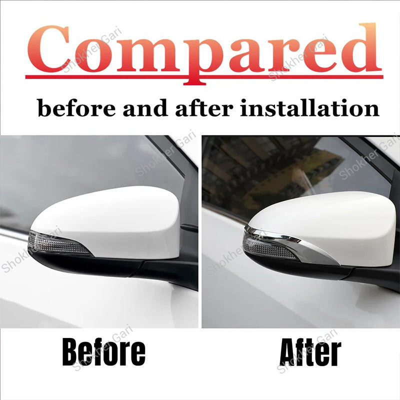 M/y Allion, Premio Car Nickel Styling Mirror  Cover Trim 2pcs Set