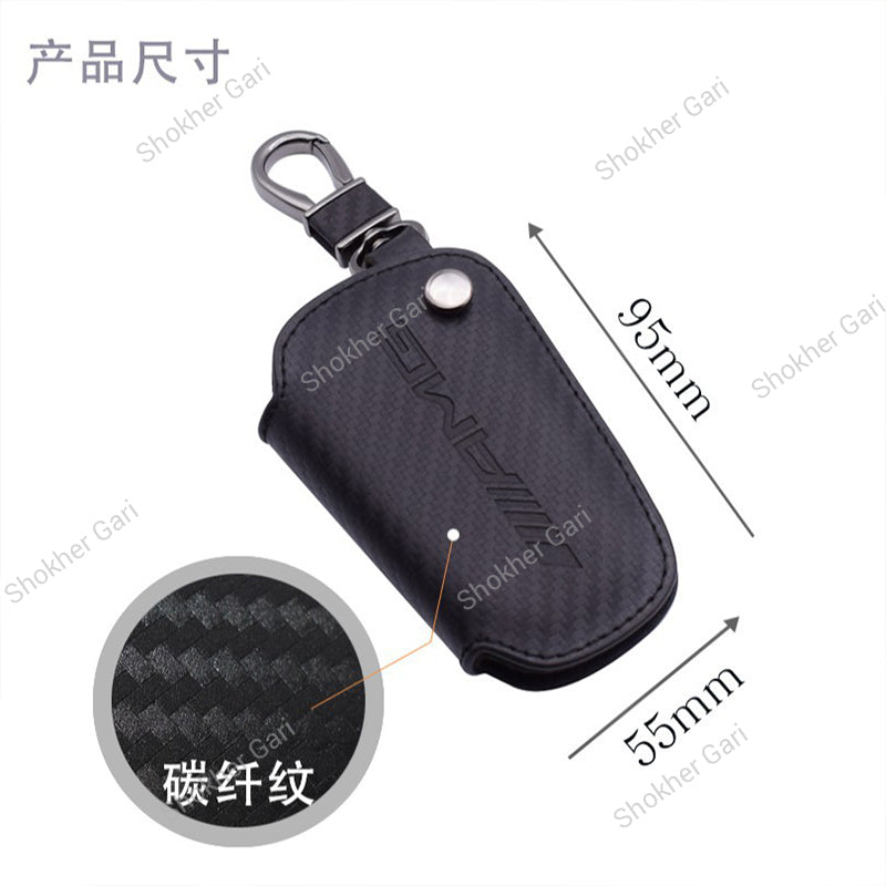 Car Mercedes Benz Pu leather Carbon Key Cover Case Bag