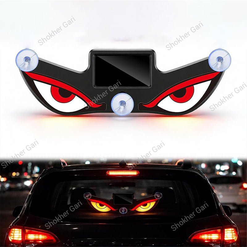 Devil Eye Solar LED Car Window Warning Light – Motion Sensor Type C 1 Pc