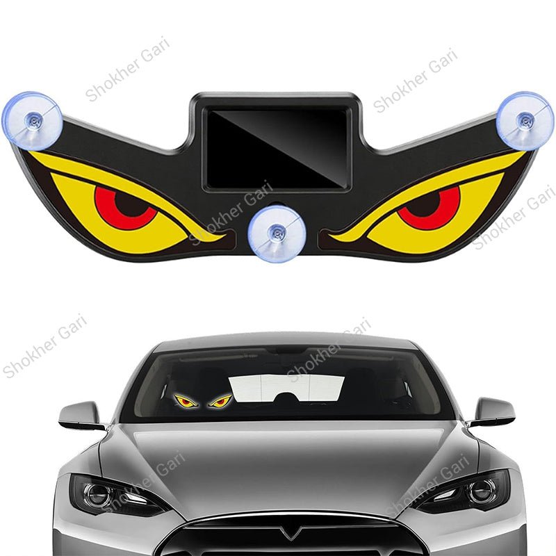 Devil Eye Solar LED Car Window Warning Light – Motion Sensor Type C 1 Pc