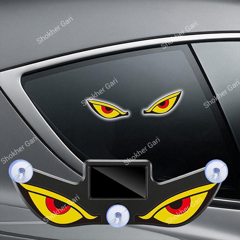 Devil Eye Solar LED Car Window Warning Light – Motion Sensor Type C 1 Pc