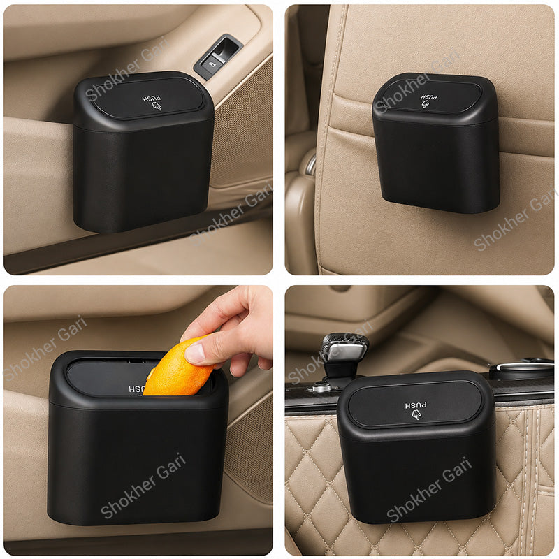 1pcs Car Trash Can Multifunctional Folding Car Dustbin Garbage Organizer