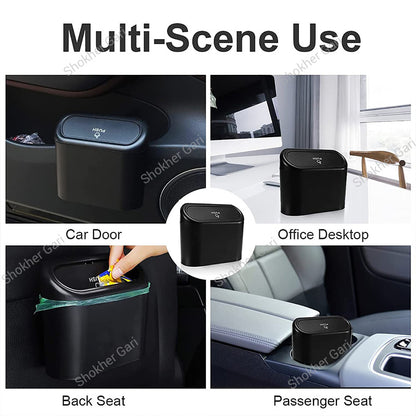 1pcs Car Trash Can Multifunctional Folding Car Dustbin Garbage Organizer
