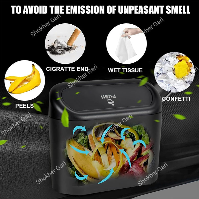 1pcs Car Trash Can Multifunctional Folding Car Dustbin Garbage Organizer