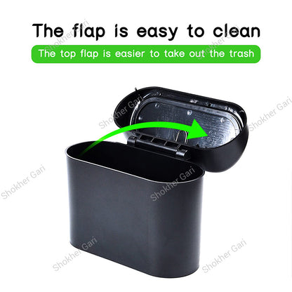 1pcs Car Trash Can Multifunctional Folding Car Dustbin Garbage Organizer