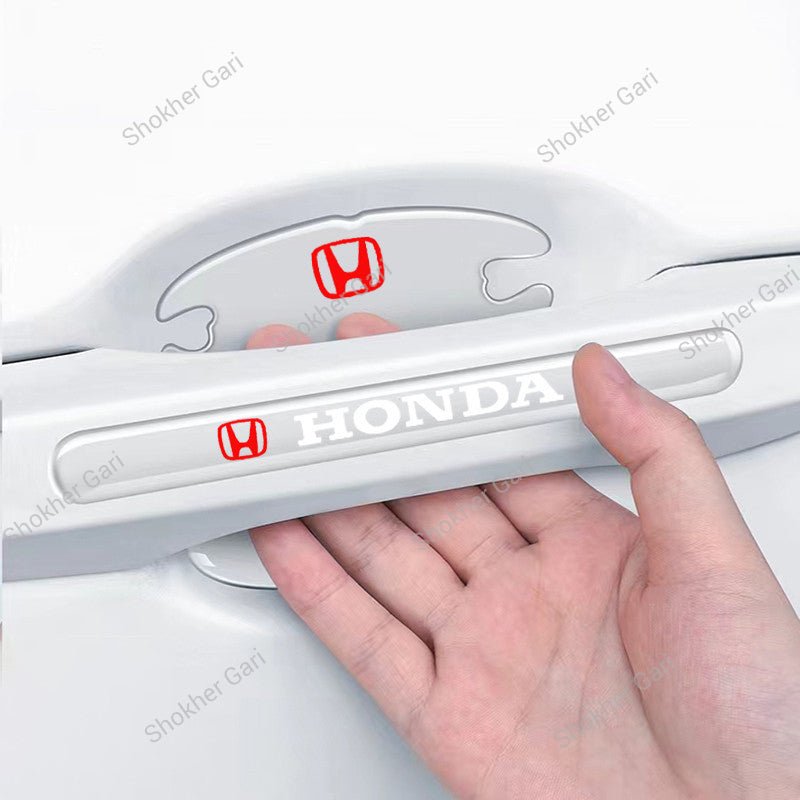 Car Branded Transparent Door Handle And Bowl Guards 8pcs