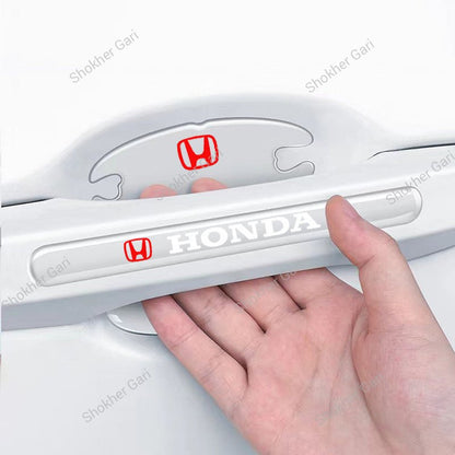 Car Branded Transparent Door Handle And Bowl Guards 8pcs