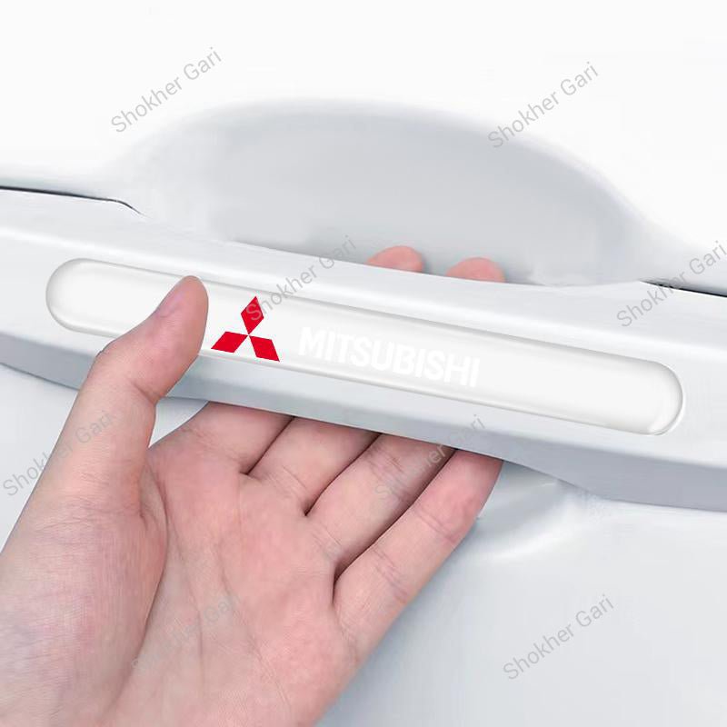 Car Branded Transparent Door Handle And Bowl Guards 8pcs