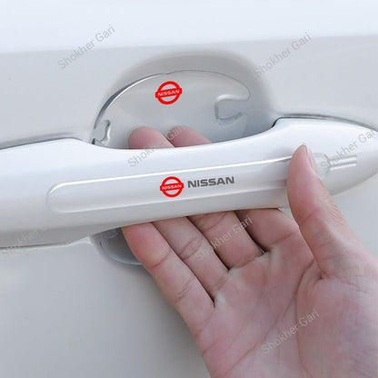 Car Branded Transparent Door Handle And Bowl Guards 8pcs