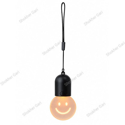 Car Interior Light Smiley Hanging Ornament 180mAh USB Rechargeable