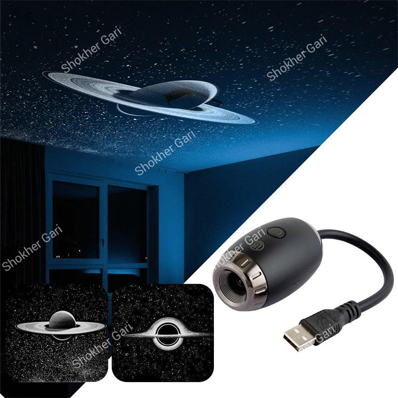 Car & Home USB Light Projector  Galaxy Projector & LED Night Light