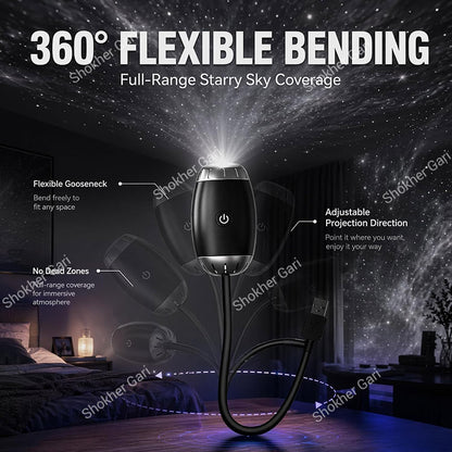 Car & Home USB Light Projector  Galaxy Projector & LED Night Light