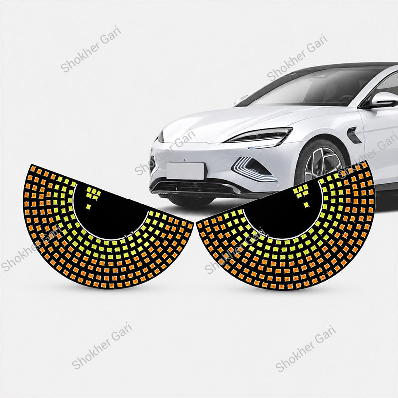Car Glass Devil Eyes Light  USB System 11 Modes