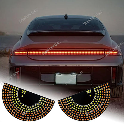 Car Glass Devil Eyes Light  USB System 11 Modes