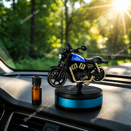 Car Dashboard Bike Style Solar Perfume And Showpiece