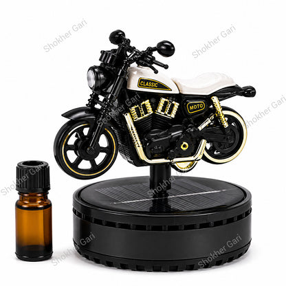 Car Dashboard Bike Style Solar Perfume And Showpiece