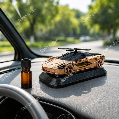 Car Dashboard Car Style Solar Perfume Showpiece parking number