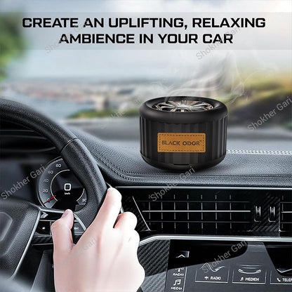 Car Lucky Wheel Black ODOR Car Air Freshener - Essential Oil Perfume