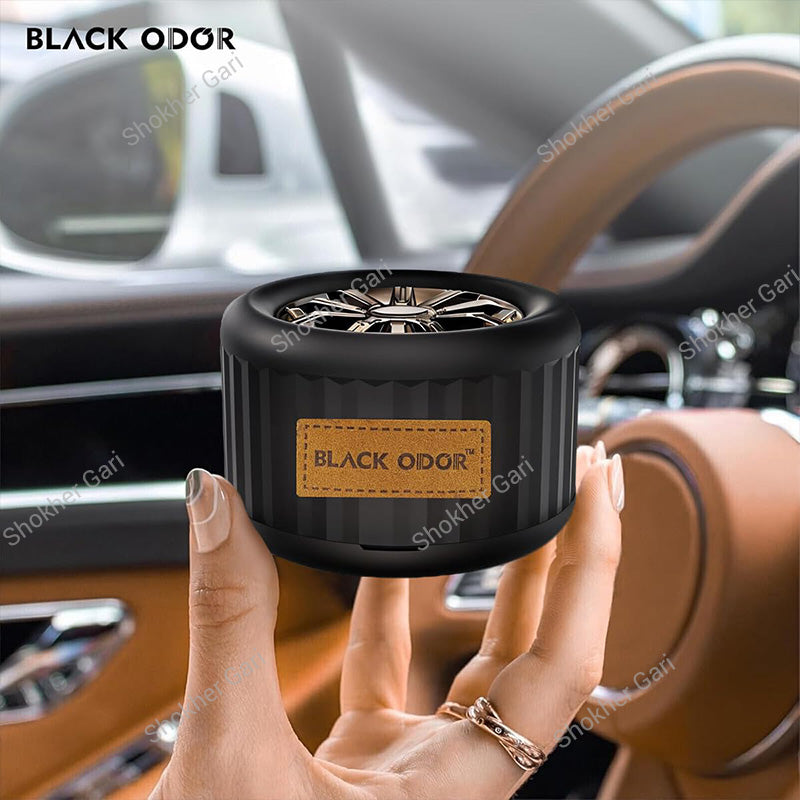 Car Lucky Wheel Black ODOR Car Air Freshener - Essential Oil Perfume