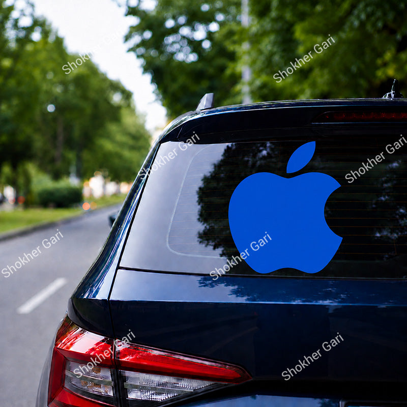 Car Apple Logo Inspired Stickers Back Glass
