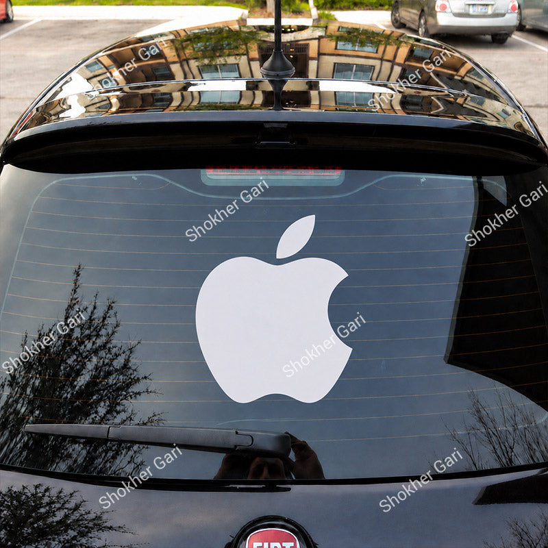 Car Apple Logo Inspired Stickers Back Glass