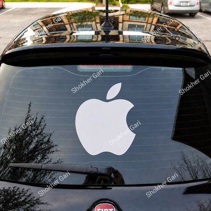 Car Apple Logo Inspired Stickers Back Glass