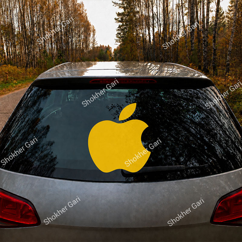 Car Apple Logo Inspired Stickers Back Glass