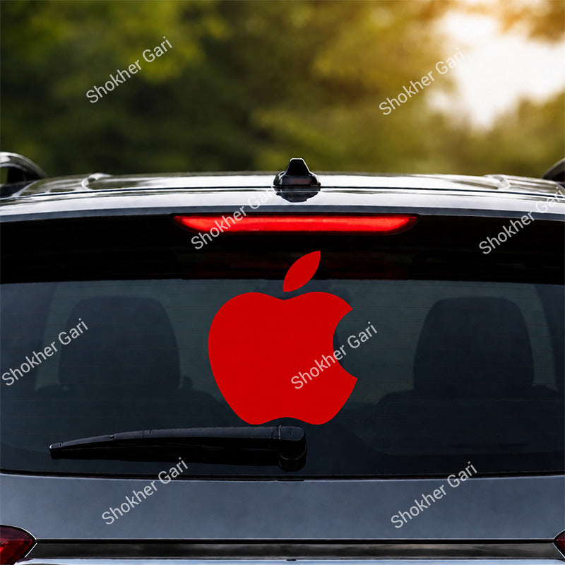 Car Apple Logo Inspired Stickers Back Glass