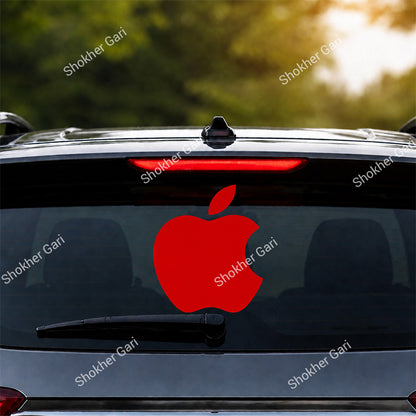 Car Apple Logo Inspired Stickers Back Glass