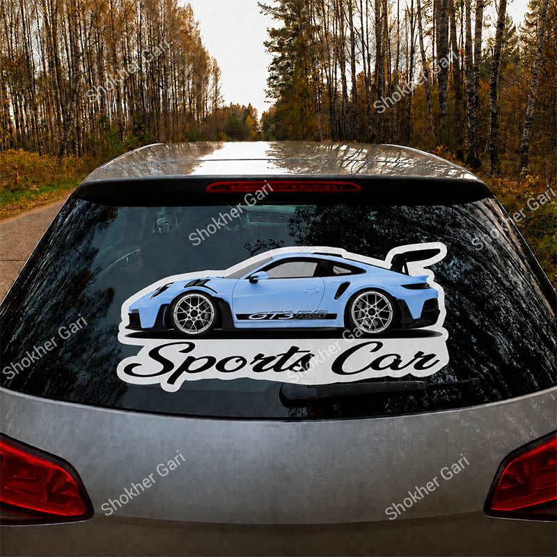 Car Sports Back Glass Big Sticker