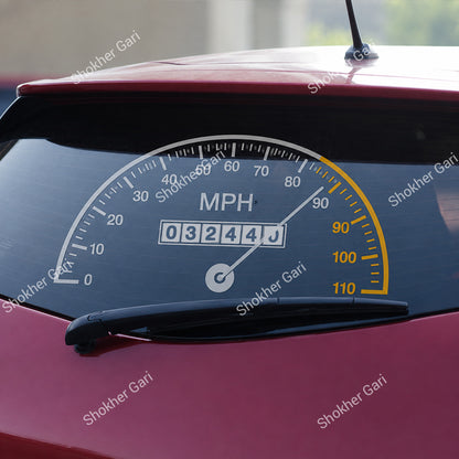 Car Back Glass Meter Sticker